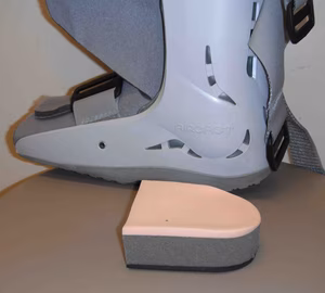 Achilles Tendon Boot and heel raise